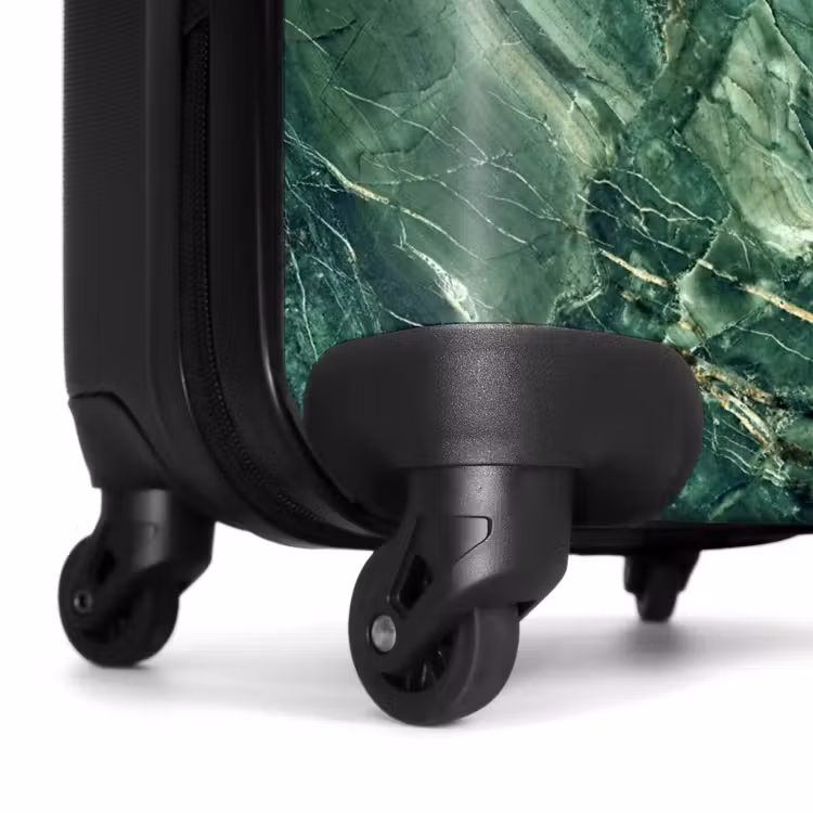 Suitcase - Marble - Deep Green Marble Landscape — 6