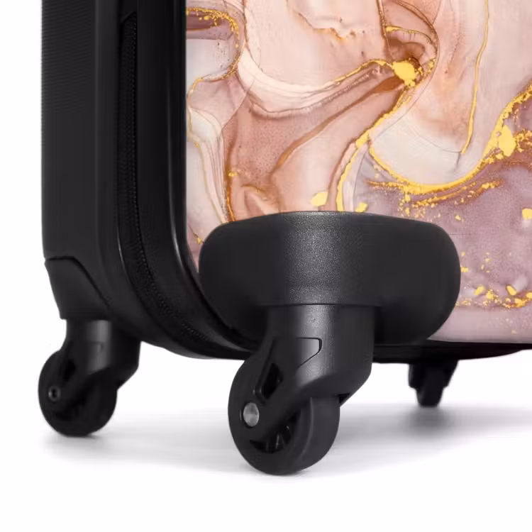 Suitcase - Marble - Golden Streams in Pastel — 6