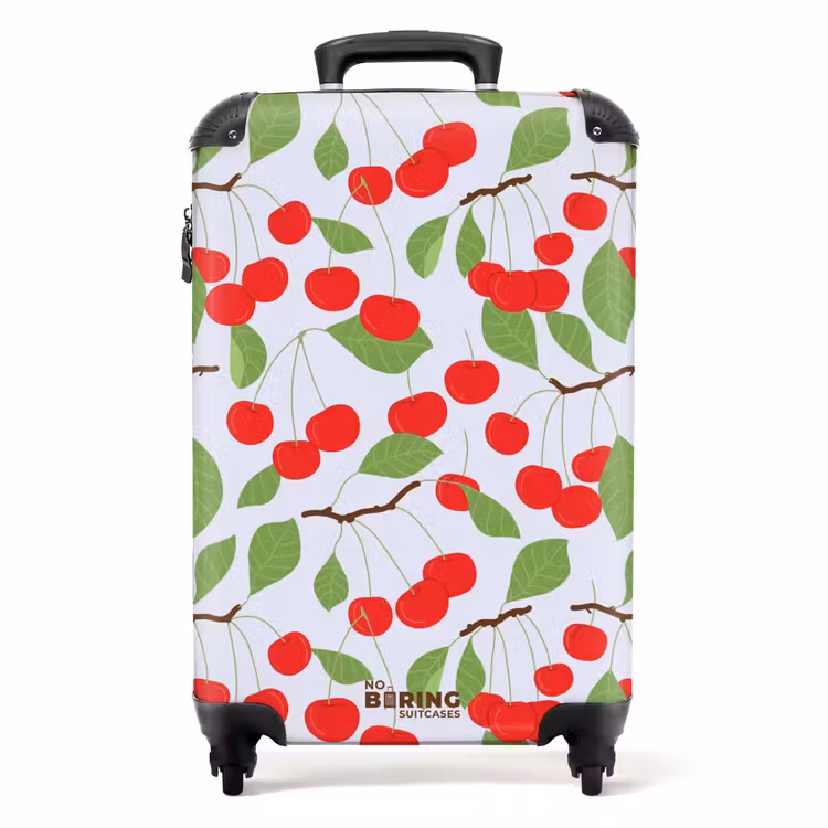 Suitcase - Pastel fruit - cherries — 1