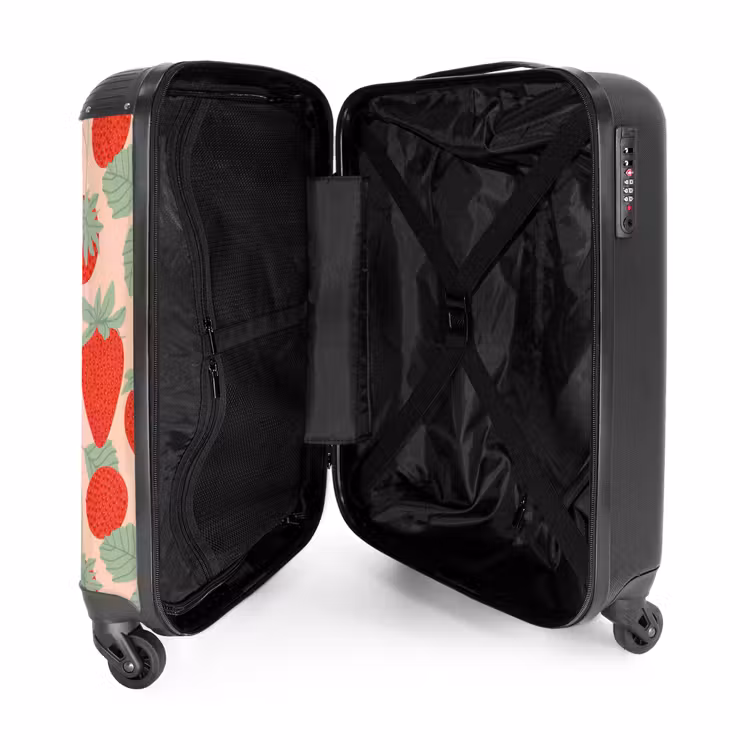 Suitcase - Pastel fruit - strawberries — 3