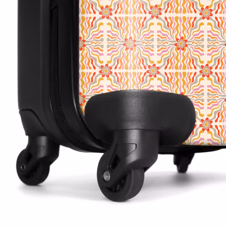 Suitcase - Retro disco pattern colorful — 6