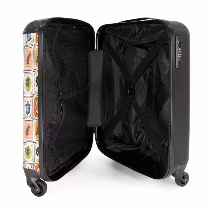 Suitcase - Summer tile print — 3