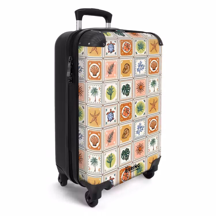 Suitcase - Summer tile print — 4