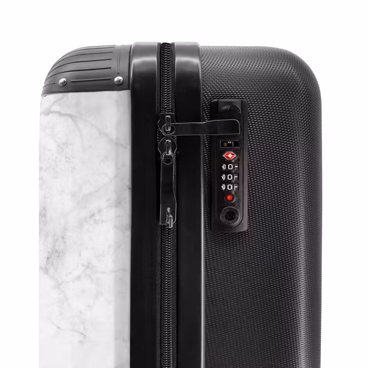 Suitcase - Marble - Classic White Marble — 5