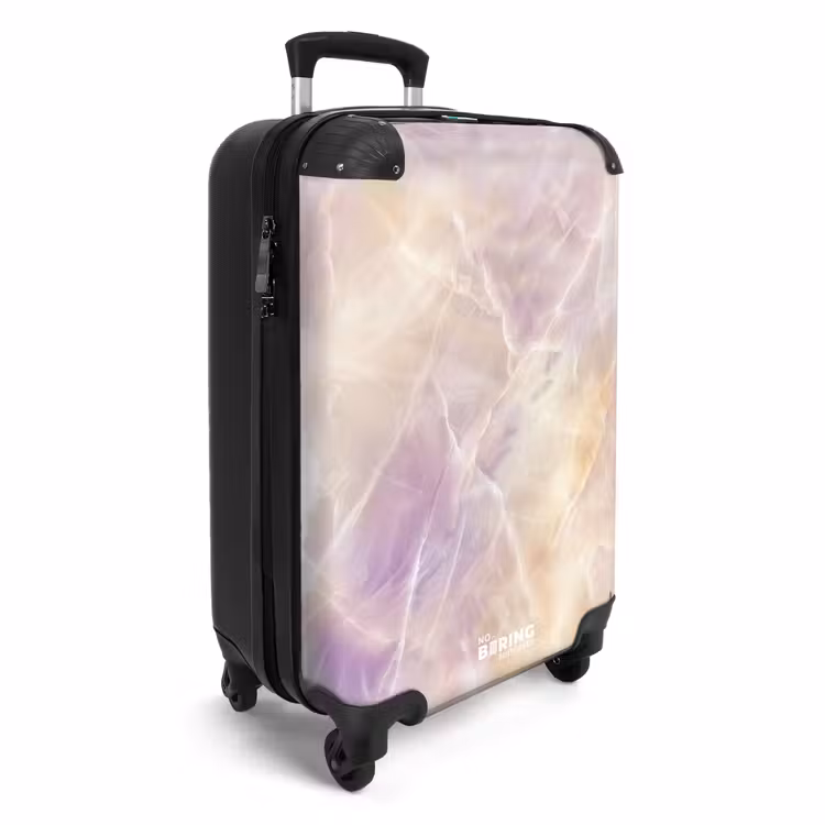 Suitcase - Marble - Ethereal Marble Swirls in Pastel — 4