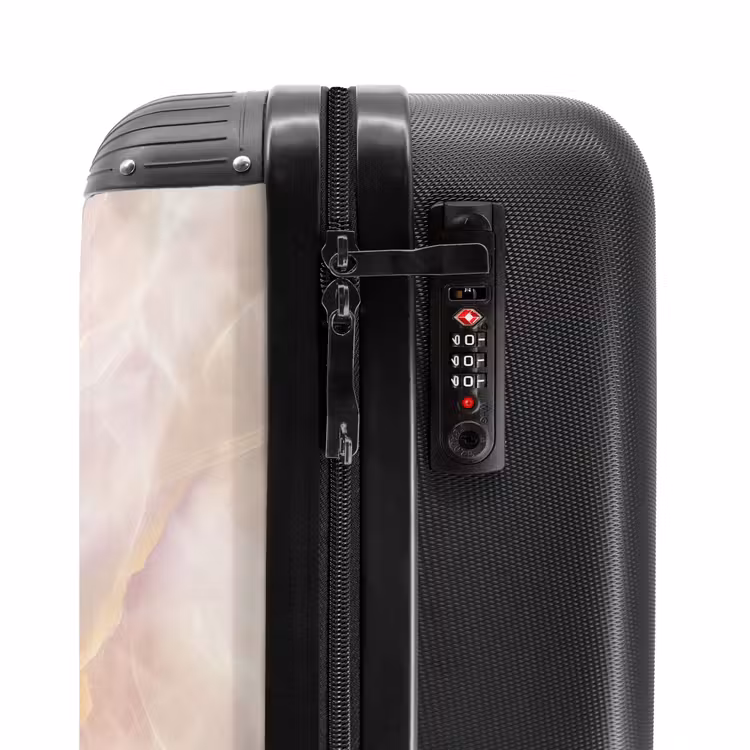 Suitcase - Marble - Ethereal Marble Swirls in Pastel — 5