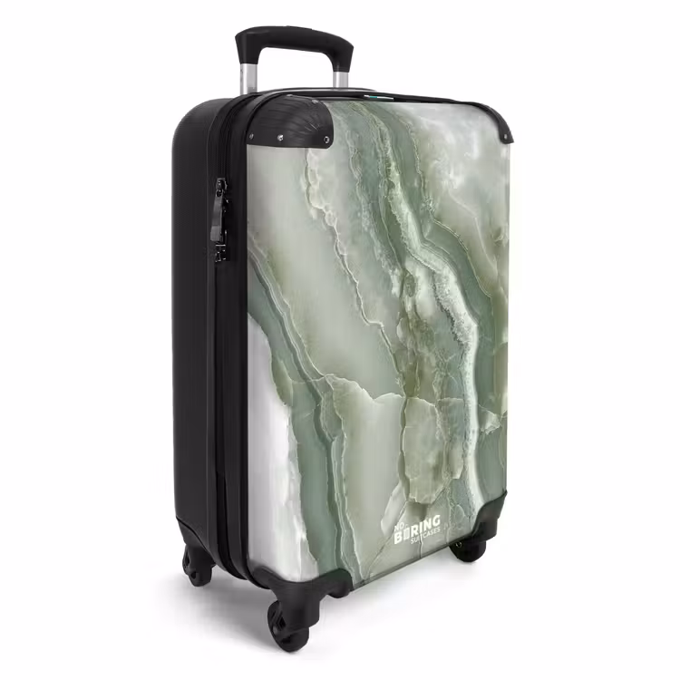 Suitcase - Marble - Green Marble Layers — 4