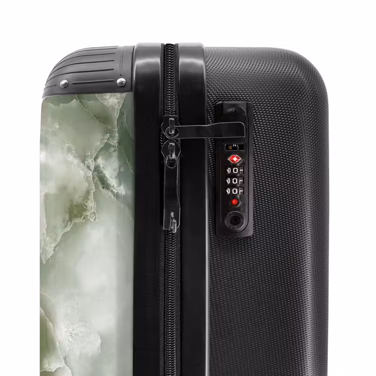 Suitcase - Marble - Green Marble Layers — 5