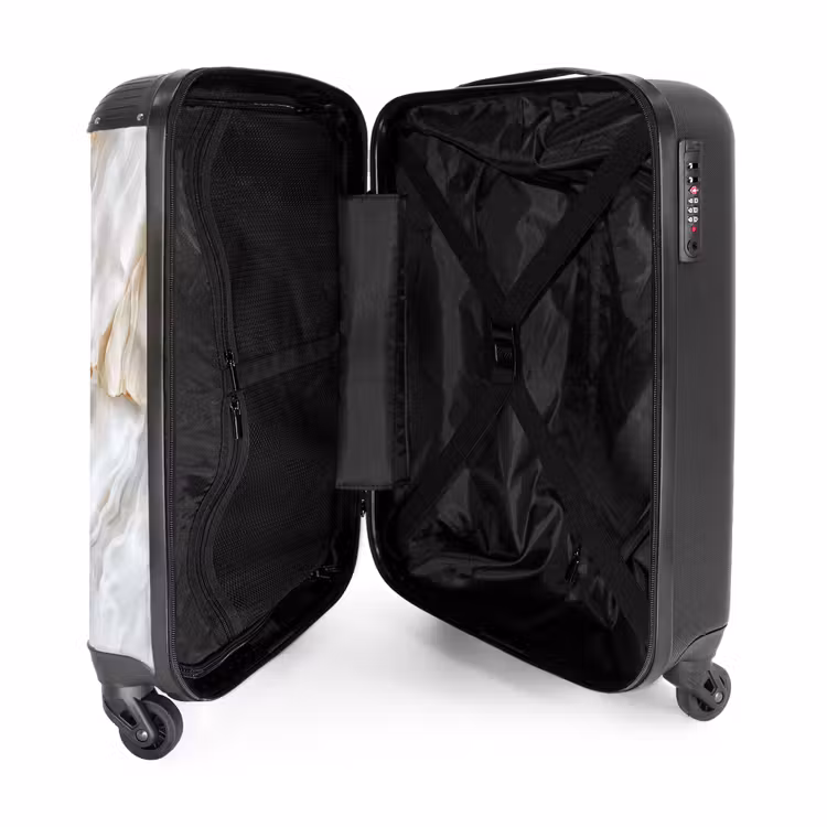 Suitcase - Marble - Soft White Marble Layers — 3