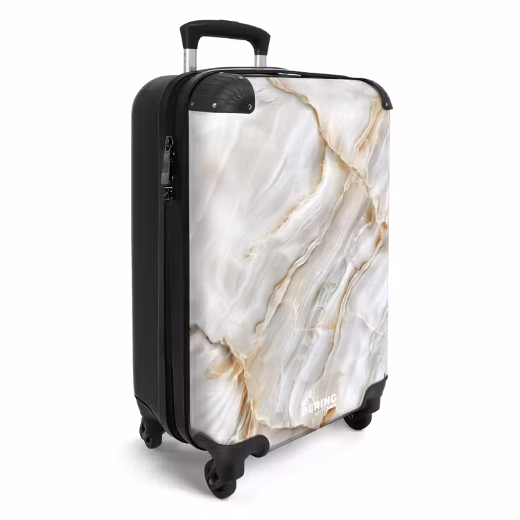 Suitcase - Marble - Soft White Marble Layers — 4