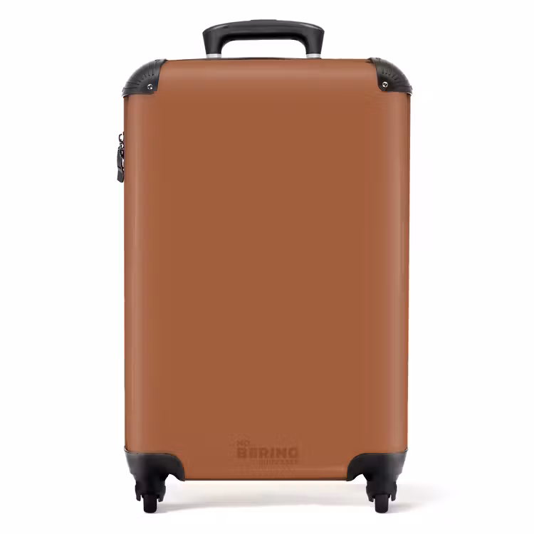 Suitcase - Nude - Brick Red — 1