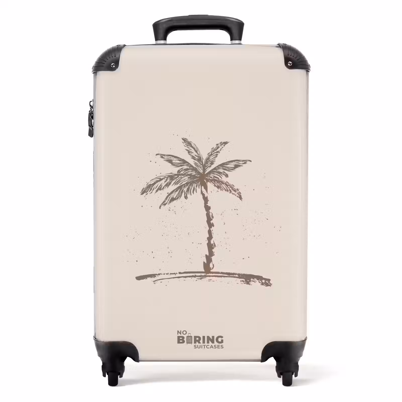 Suitcase - Palm trees - Palm tree on ivory background — 1