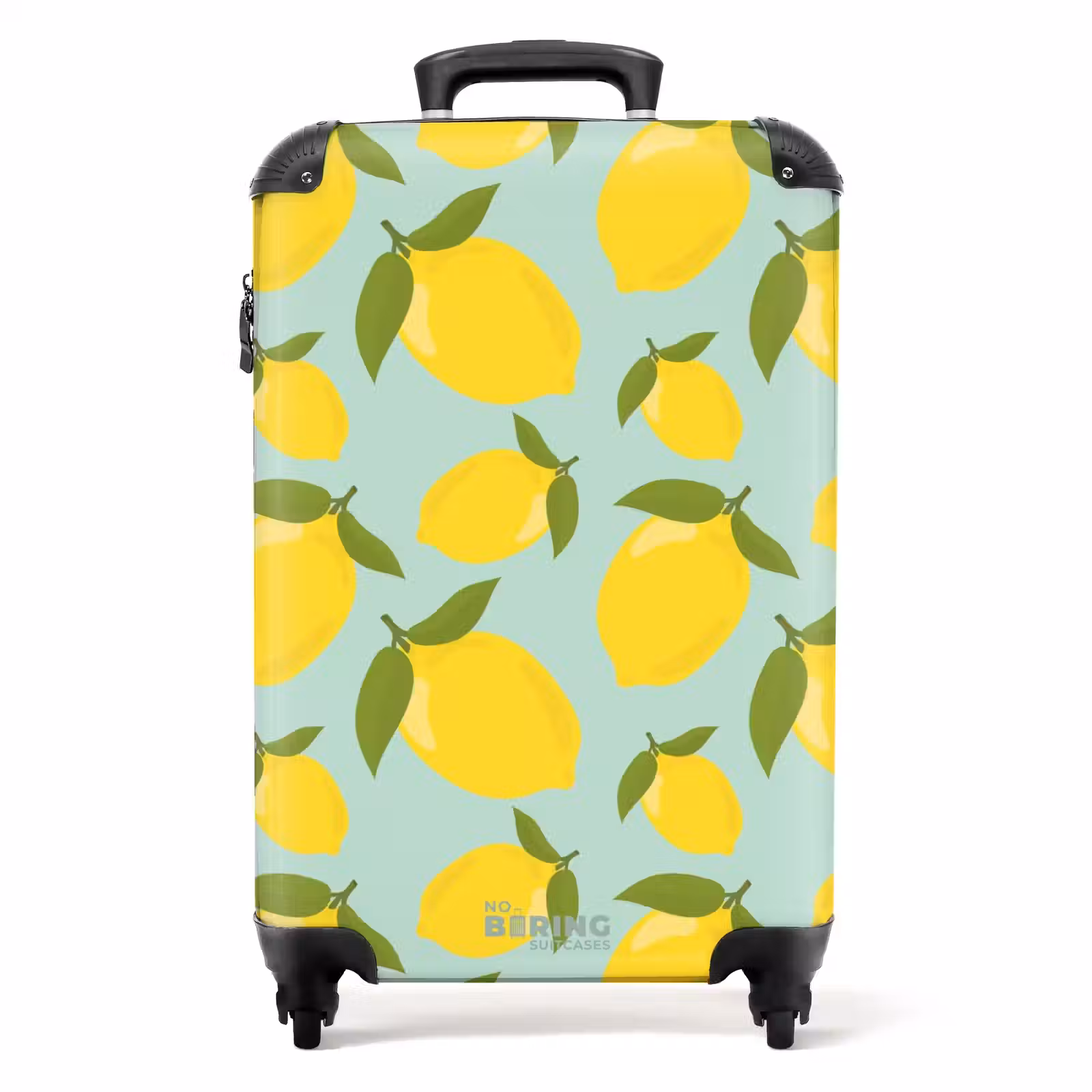 Suitcase - Pastel - Lemons on pastel green background — 1