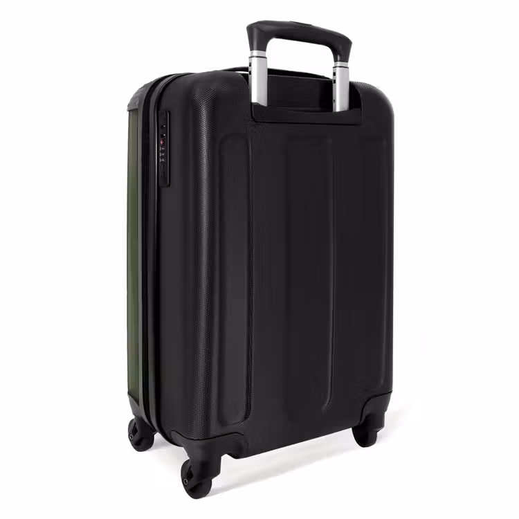 Suitcase - Palm trees - Island on olive green background — 2
