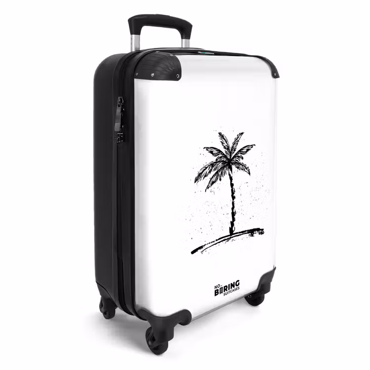 Suitcase - Palm trees - Palm tree on white background — 4