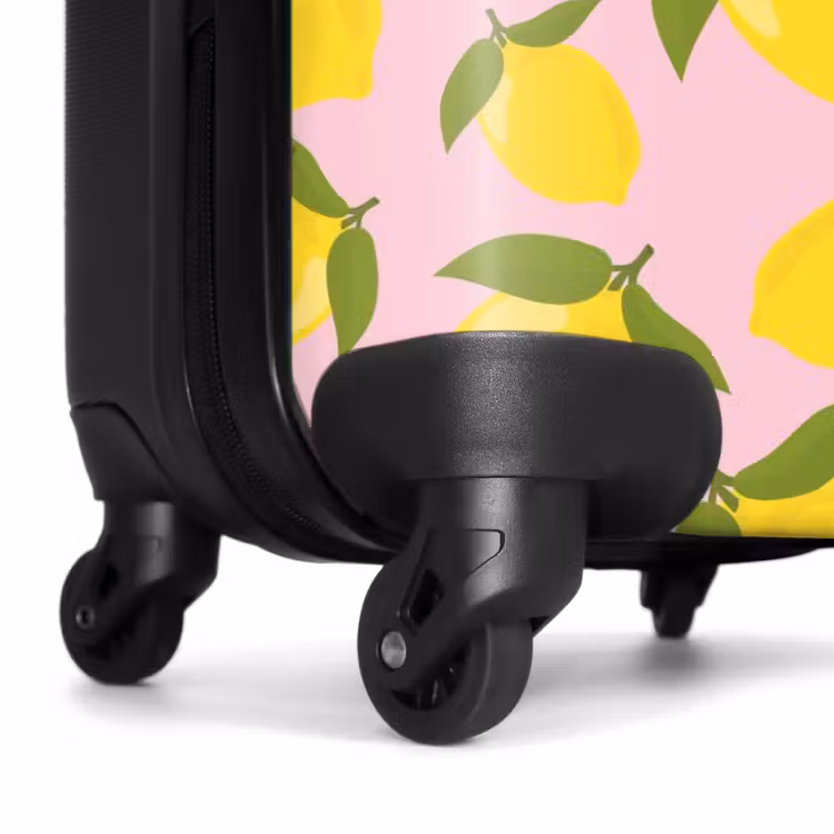 Suitcase - Pastel - Lemons on light pink background — 6