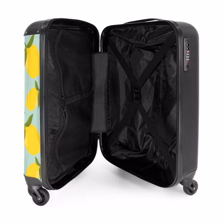 Suitcase - Pastel - Lemons on pastel green background — 3