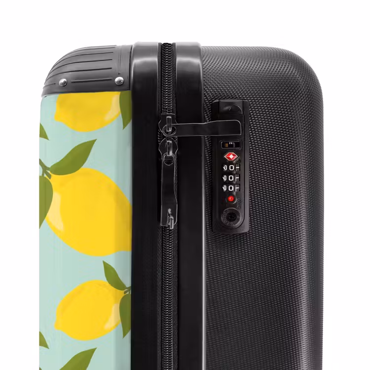 Suitcase - Pastel - Lemons on pastel green background — 5
