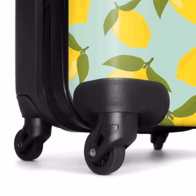 Suitcase - Pastel - Lemons on pastel green background — 6