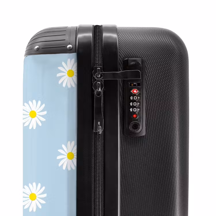 Suitcase - Pastel - Margites on light sky blue background — 5