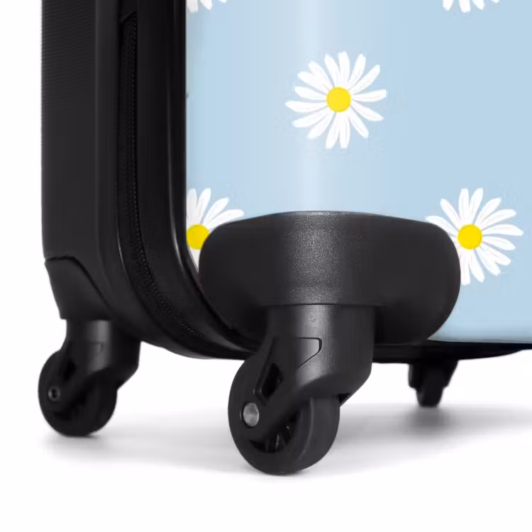 Suitcase - Pastel - Margites on light sky blue background — 6