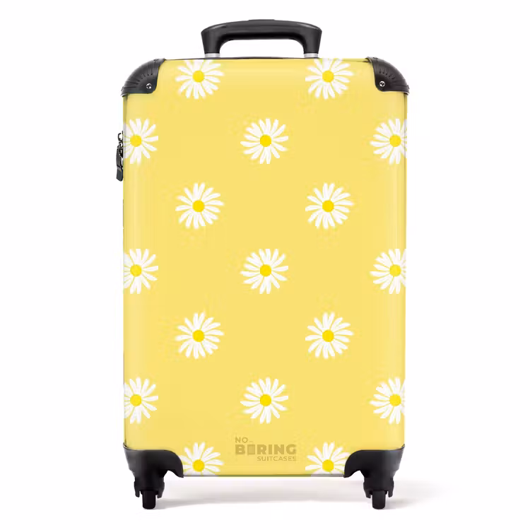 Suitcase - Pastel - Margites on pastel yellow background — 1