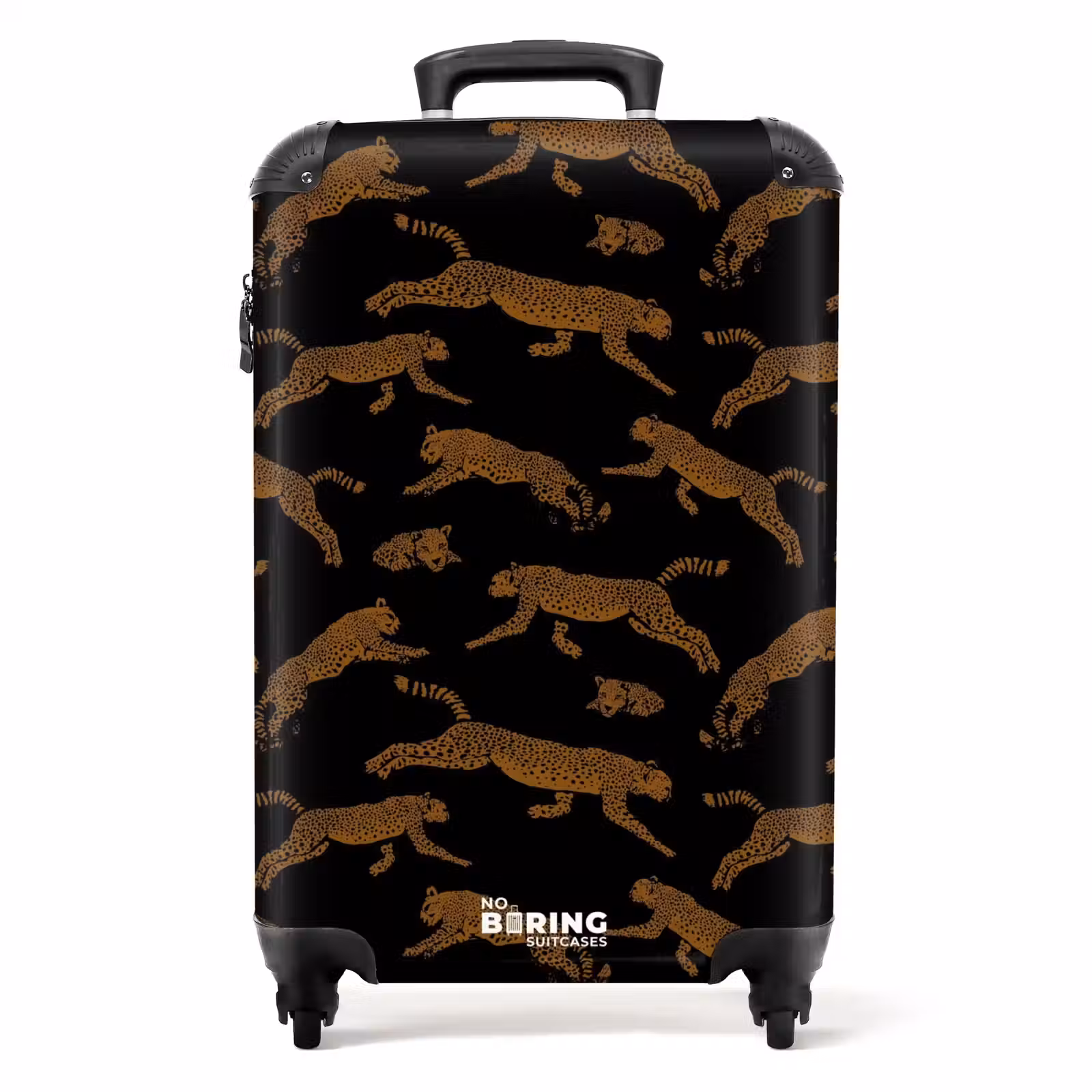 Suitcase - Patterns - Leopard pattern on black — 1