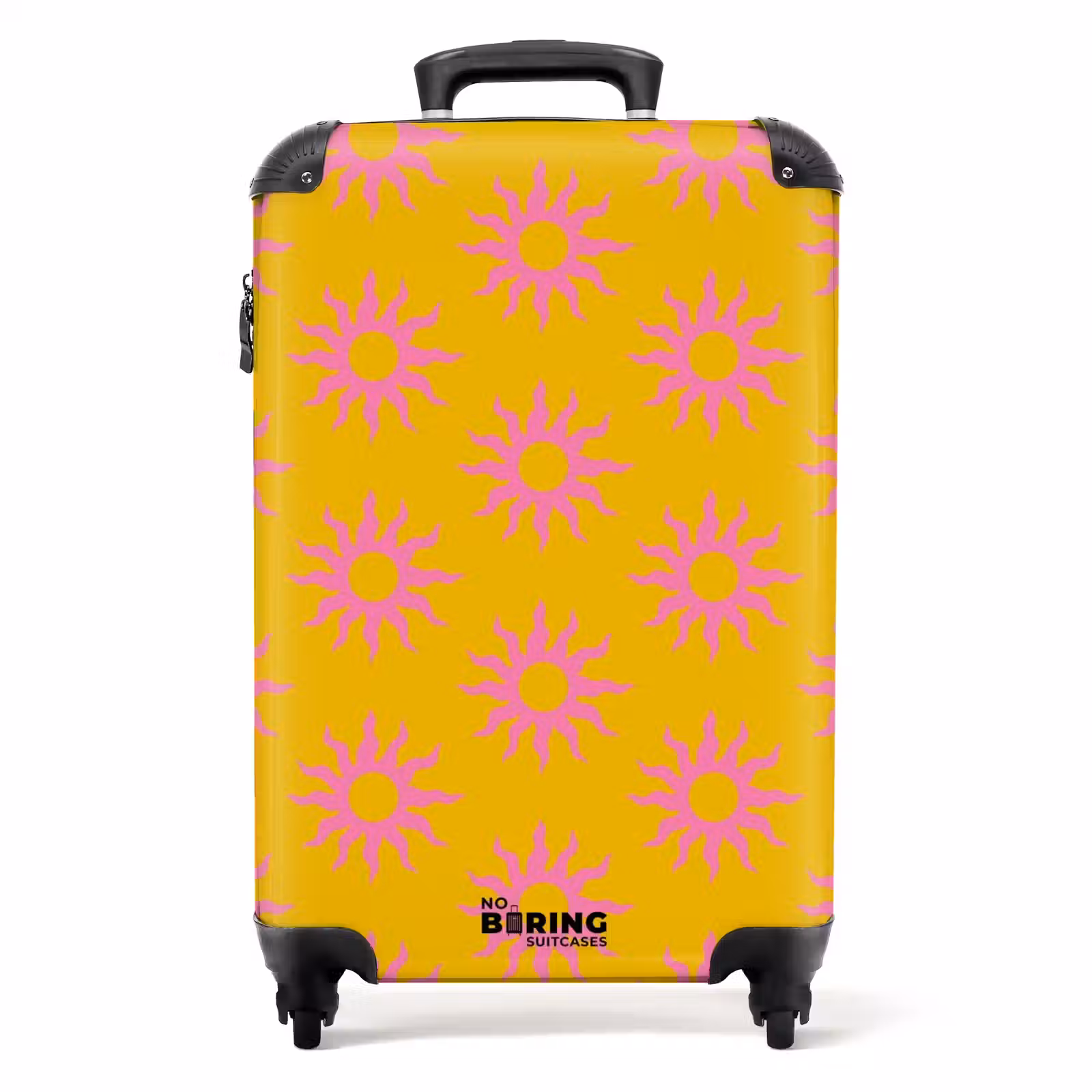 Suitcase - Patterns - Sunburst pattern on golden yellow background — 1