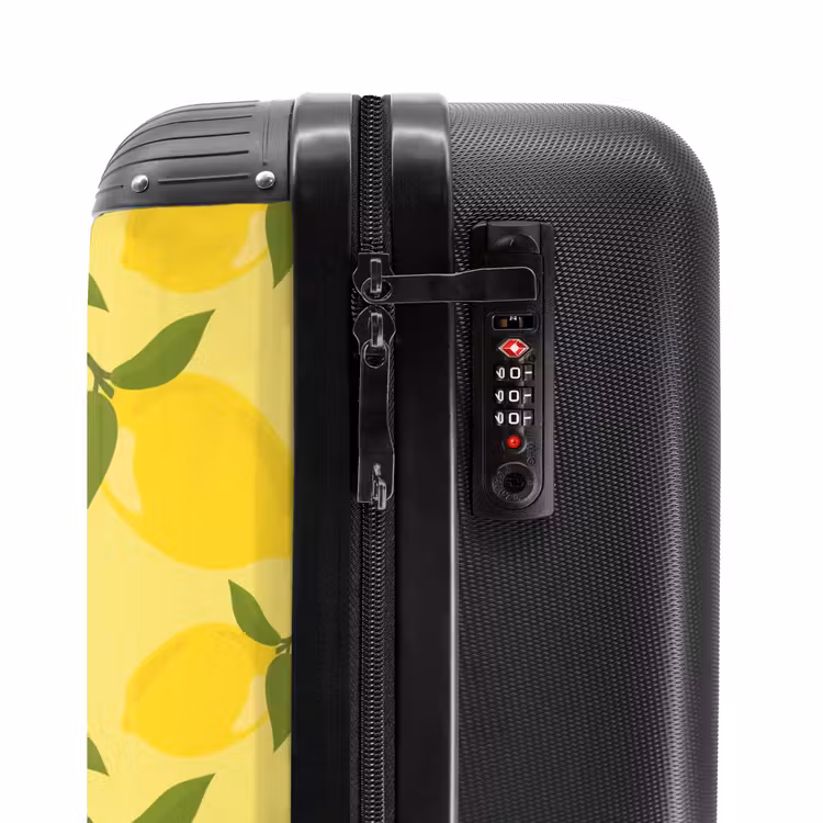 Suitcase - Pastel - Lemons on pastel yellow background — 5