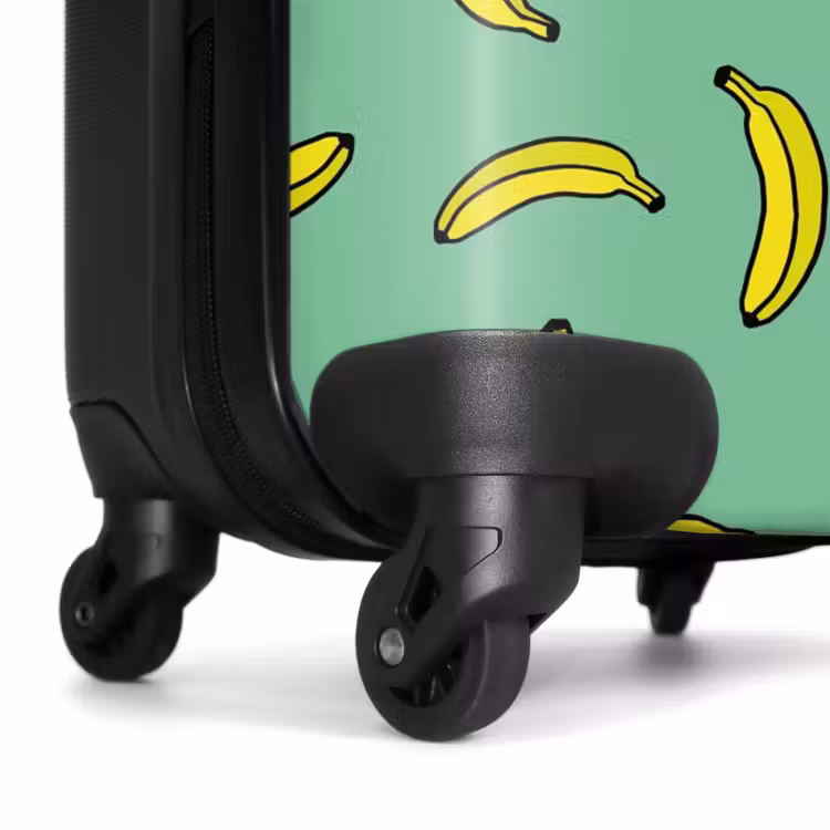 Suitcase - Patterns - Bananas on mint green — 6