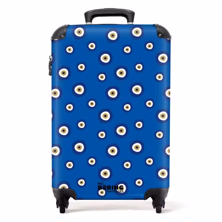 Suitcase - Patterns - Eyes in blue — 1