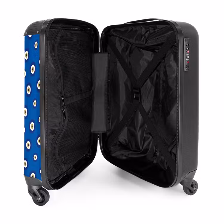 Suitcase - Patterns - Eyes in blue — 3