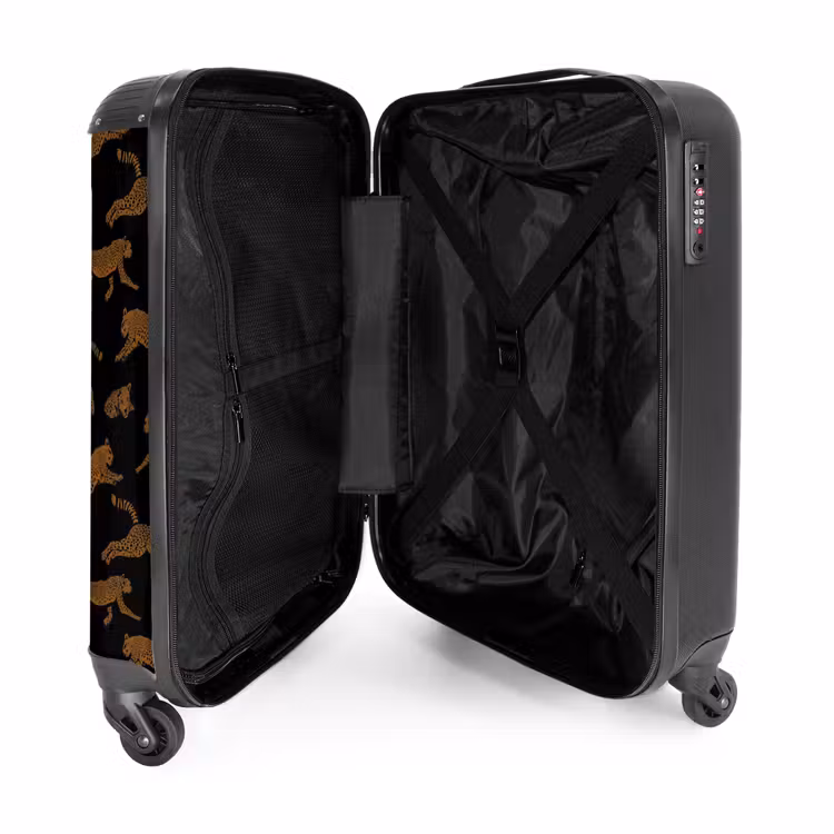 Suitcase - Patterns - Leopard pattern on black — 3