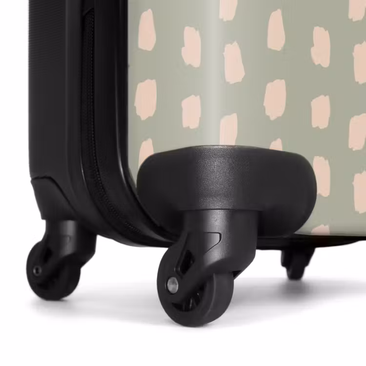 Suitcase - Patterns - Pattern of beige spots on Olive green background — 6