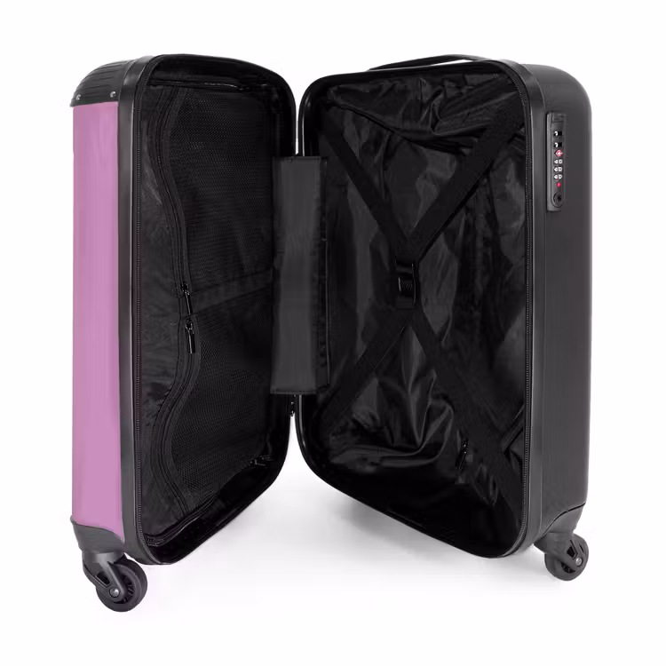 Suitcase - Patterns - Red heart with arrow on purple background — 3