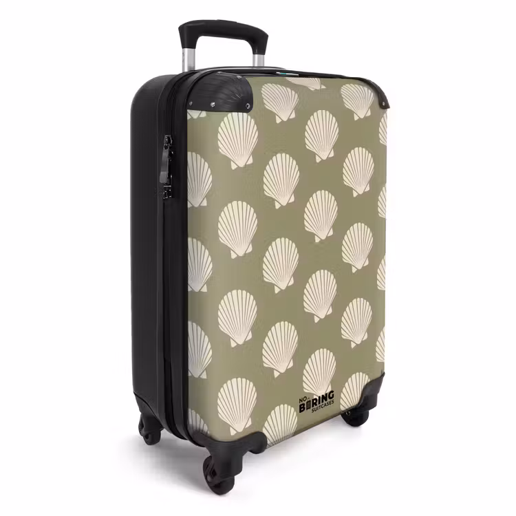Suitcase - Patterns - Shell pattern in gray-green — 4