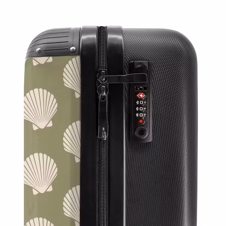 Suitcase - Patterns - Shell pattern in gray-green — 5