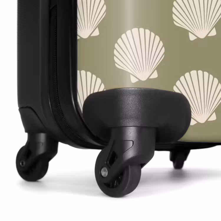 Suitcase - Patterns - Shell pattern in gray-green — 6