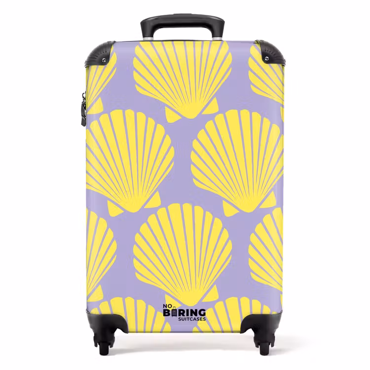 Suitcase - Patterns - Shell pattern in lavender — 1