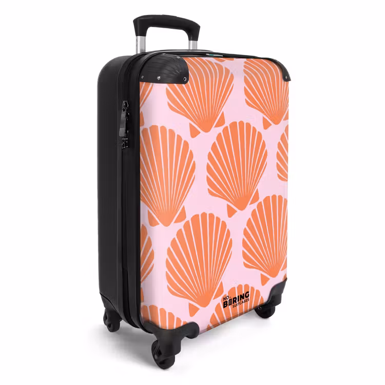Suitcase - Patterns - Shell pattern in pastel pink — 4