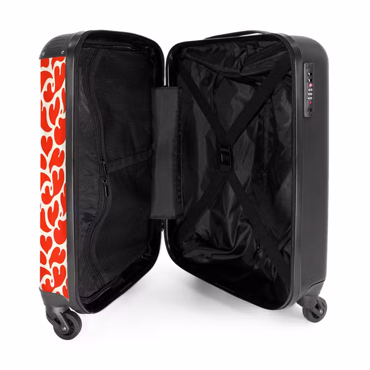 Suitcase - Patterns - Splashes of red — 3