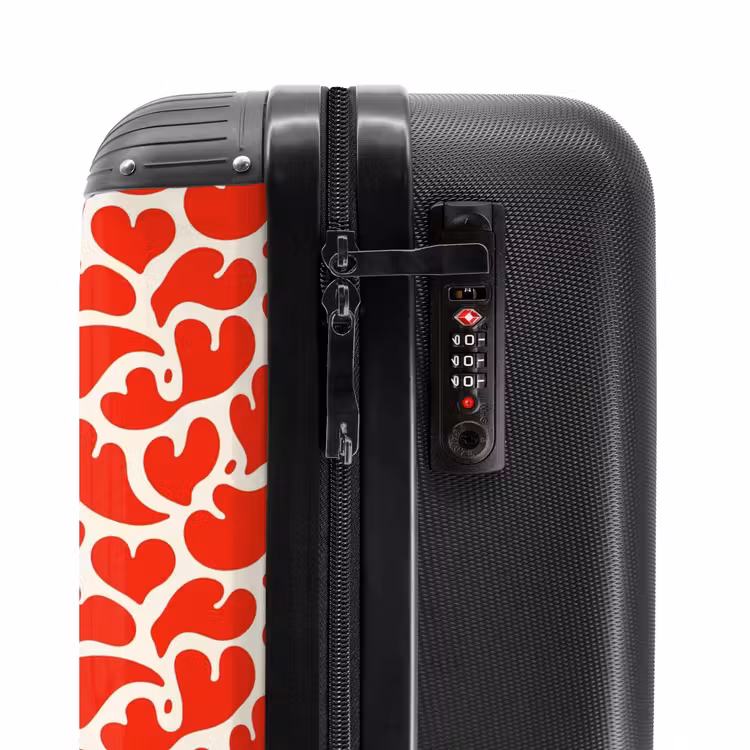 Suitcase - Patterns - Splashes of red — 5