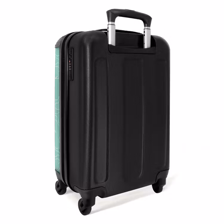 Suitcase - Patterns - Sunburst pattern on mint green background — 2