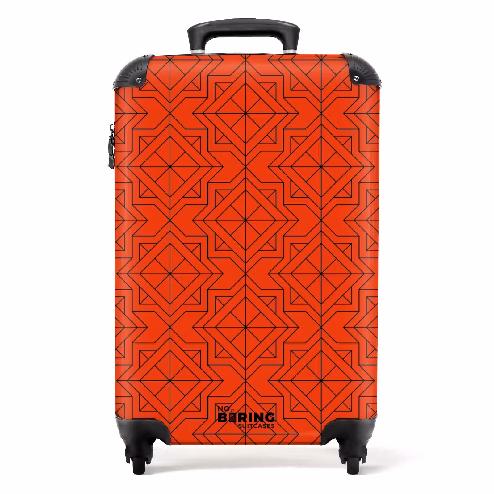 Suitcase - Patterns - Geometric pattern on orange — 1