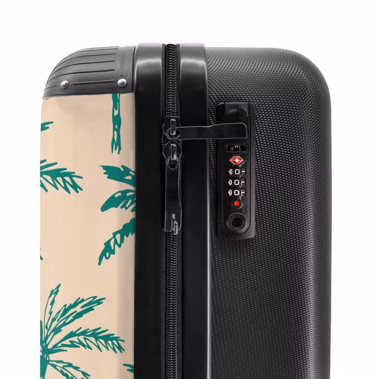 Suitcase - Patterns - Palm trees on beige — 5