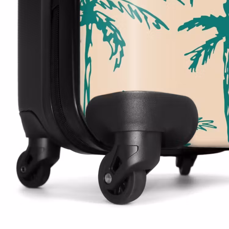 Suitcase - Patterns - Palm trees on beige — 6