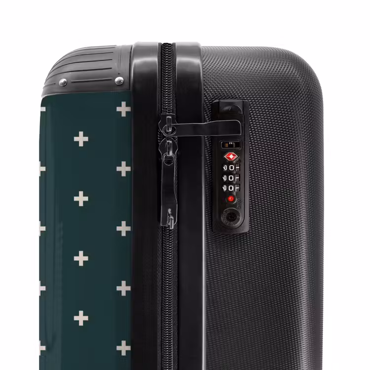 Suitcase - Patterns - Plus pattern on gray-blue — 5