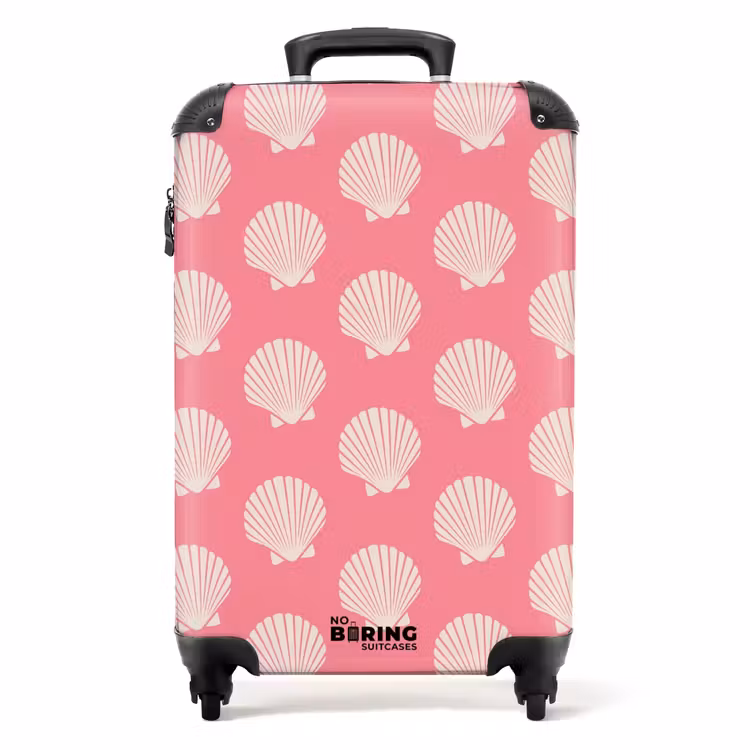 Suitcase - Patterns - Shell pattern in soft pink — 1
