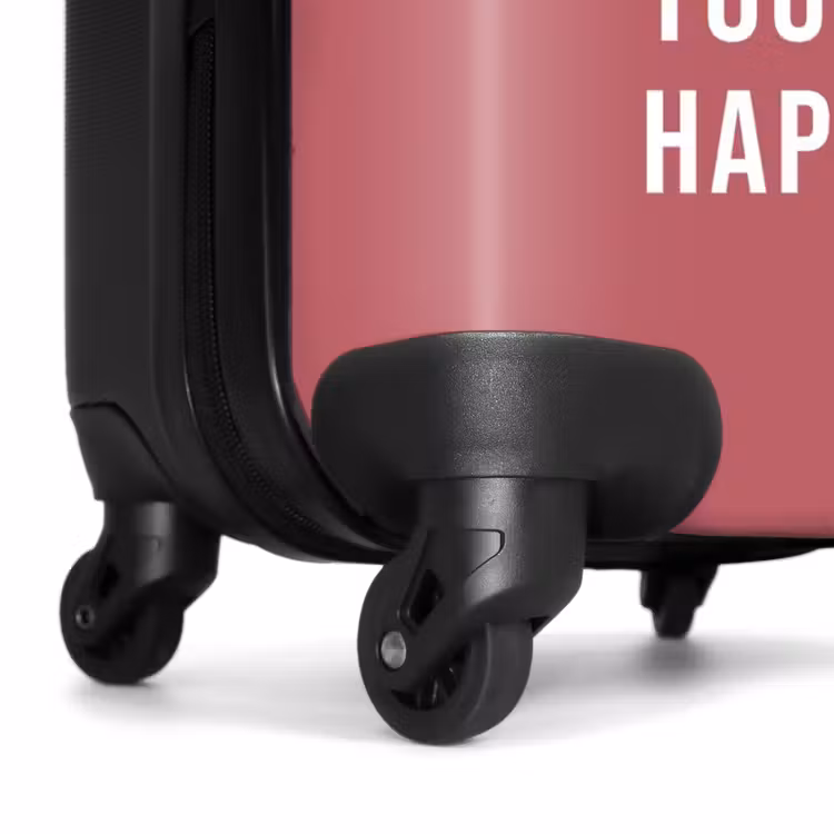 Suitcase - Quotes - Do what makes you happy berry red — 6