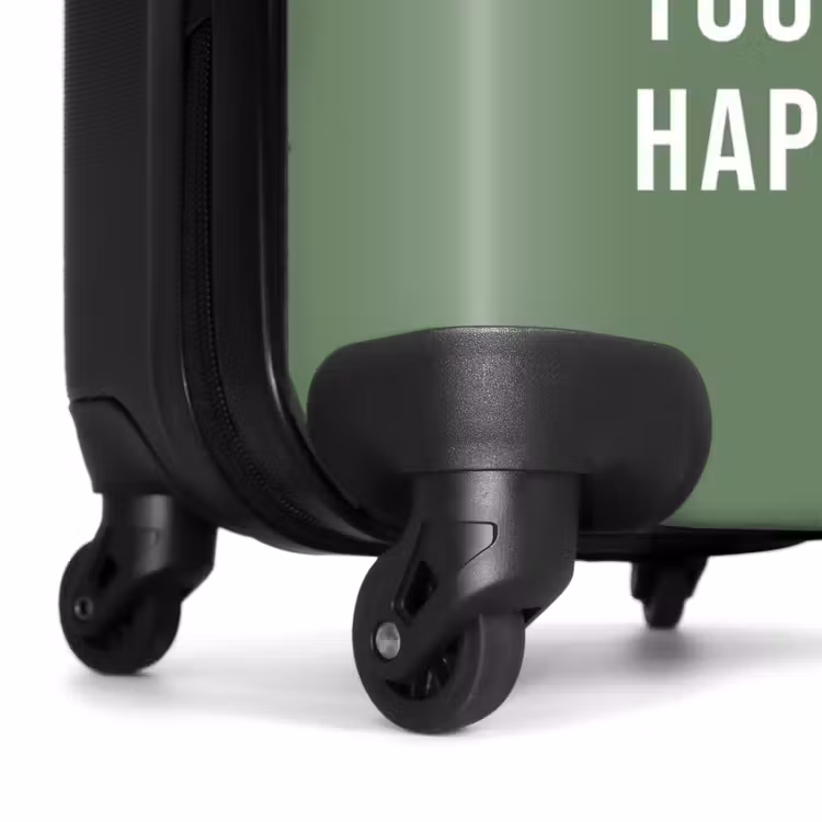 Suitcase - Quotes - Do what makes you happy moss green — 6